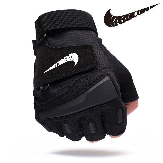 Guantes De Medio Dedo Deportivos Al Aire Libre Para Hombres , Resistentes , Transpirables , Tácticos Protectores Desgaste Antideslizantes Para Ciclismo Completo