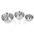 thumbnail image 2 of Camping Bowl Tableware, Rustproof Stainless Steel Camping Bowls Curling Edge 3 PCS Anti Scald  For Picnic, 2 of 8
