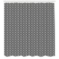 thumbnail image 3 of Ambesonne Modern Shower Curtain, Circles Grunge Graffiti, 69"Wx75"L, Black and White, 3 of 3