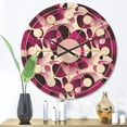 thumbnail image 2 of Designart 'Abstract Retro Pattern Design VI' Mid-Century Modern Wood Wall Clock, 2 of 5