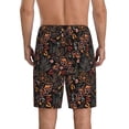 thumbnail image 3 of Easygdp Floral Men's Short Pajama Pants, Sleep Shorts, Household Pants, Casual Pants with Pockets - 4X-Large, 3 of 9