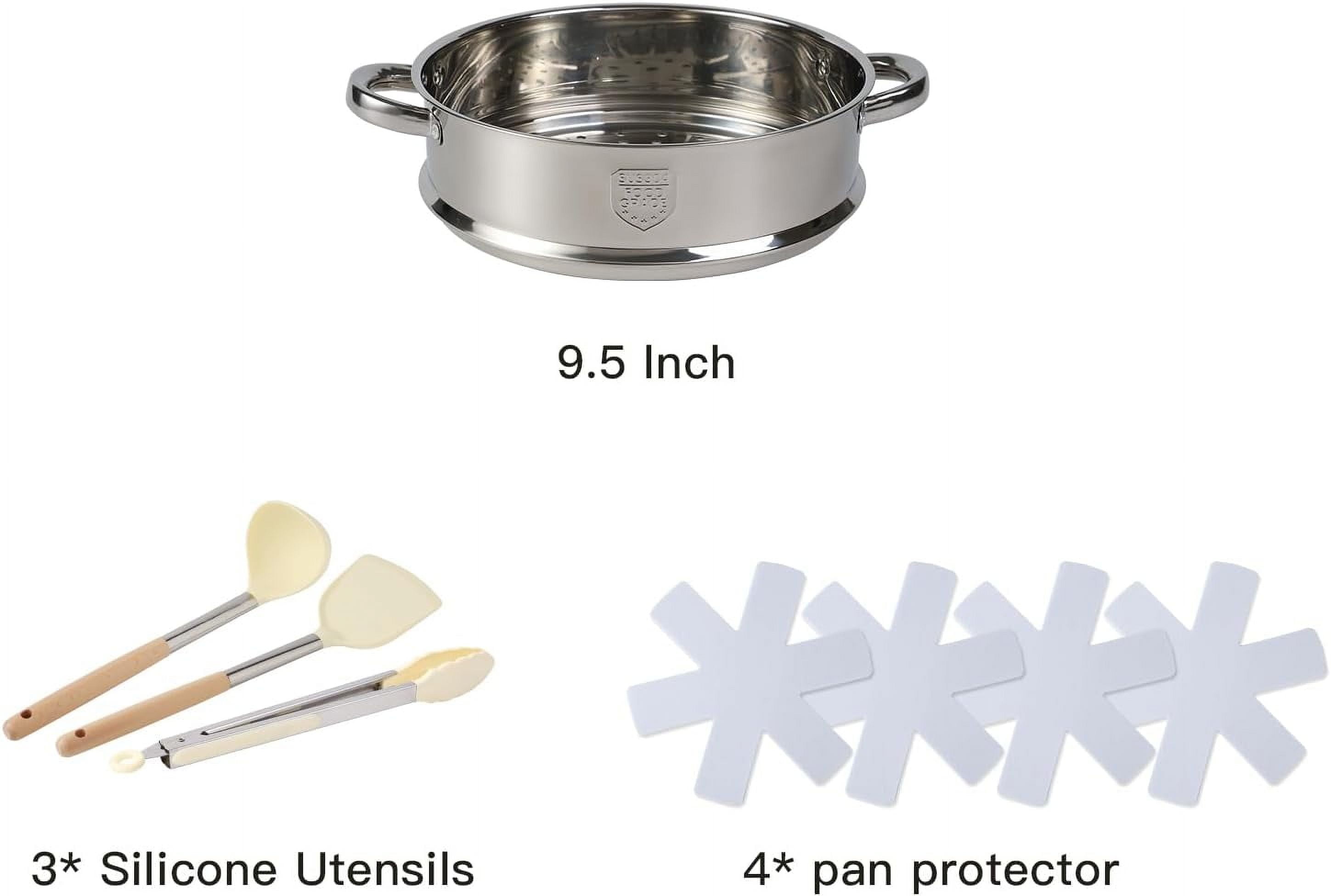 16PCS Pots and Pans Set Non Stick Cookware with Granite Coating for Home Kitchen