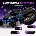 thumbnail image 3 of 24V Kids Powered Ride On UTV, Electric Ride On Car for Kids Ages 3-5 with Remote, Bluetooth, LED Lights, 4-Wheel Suspension, Blue, 3 of 7