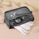 thumbnail image 5 of Estuche de malla transparente para lápices, bolsa de papelería, organizador portátil, estuche para lápices, organizador de escritorio, para la universidad, duradero, plegable, de metal, para, 5 of 9