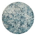 thumbnail image 3 of Unique Loom Oasis Collection Area Rug - Wave (7' Round Blue/Gray), 3 of 7