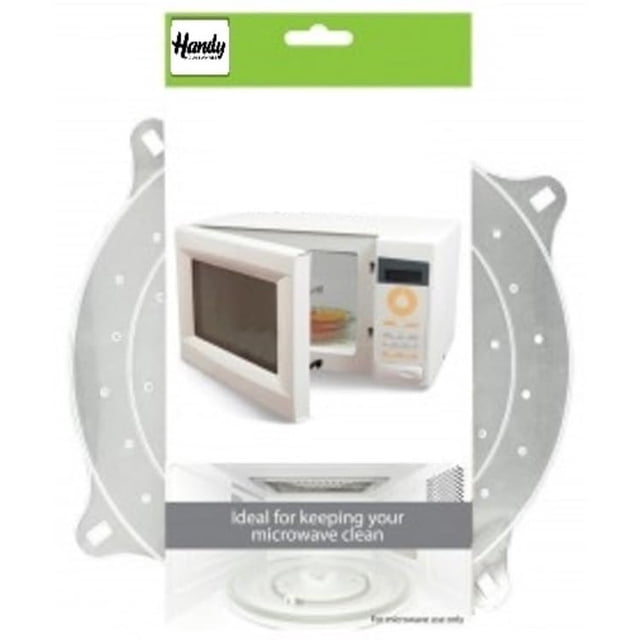 Handy Housewares Cubierta Redonda Para Cuenco De Alimentos Con Ventilación Para Microondas, 10.0 In, Ayuda A Mantener Limpio El Microondas (Paquete De 1)