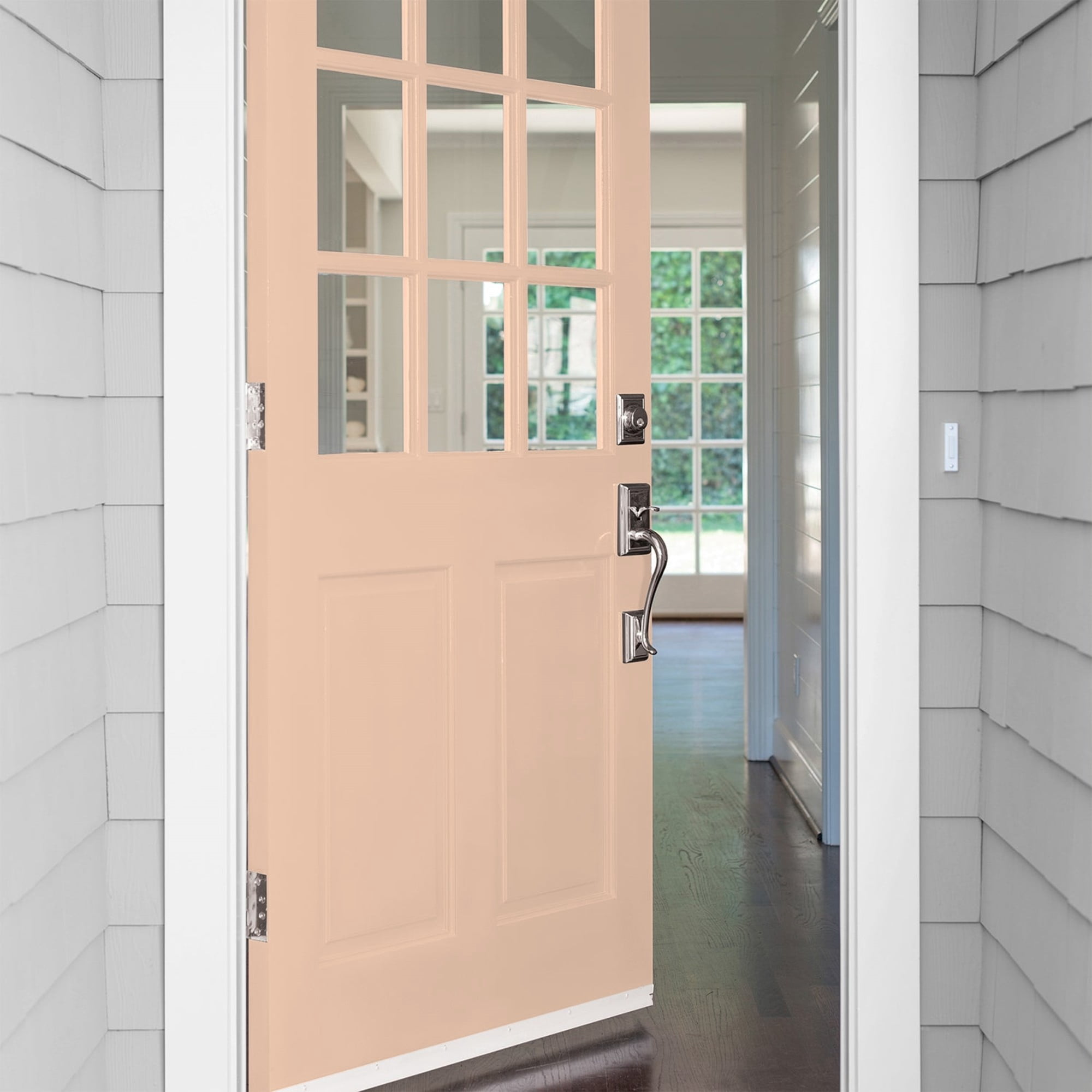 Glidden Fundamentals Beach Vibes / Orange, Semi-Gloss Exterior Paint, 1 Quart
