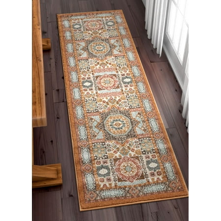 Well Woven Lau Fiatto 2 3 X 7 Runner Traditional Vintage Well Woven Lau Fiatto 2 3 X 7 Runner Traditional Vintage Ethnic Mosaic Earth Rug