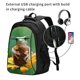 thumbnail image 2 of Balery Tree Frog Sitting On Sunflowes Mochila con carga USB para hombre y mujer - Mochila impermeable y antirrobo para portátil con puerto USB para viajes, trabajo, estudios y universidad, 2 of 7