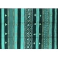 thumbnail image 1 of Ahgly Company Indoor Rectangle Solid Turquoise Blue Modern Area Rugs, 5' x 7', 1 of 4