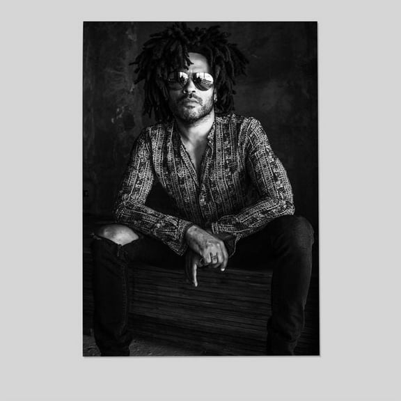 Lenny Kravitz Wall Art Canvas Painting Poster, Bathroom Wall Decor Size 24''x36'' - Kiloa