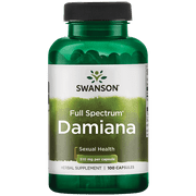 Swanson Damiana 510 mg 100 Capsules