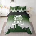 thumbnail image 2 of Erosebridal Eat Sleep Bedding Twin Size, American Football Bed in a Bag Twin size, Sports Lover Reversible Bed Set, Breathable Room Decor, 7 Pieces, 2 of 6