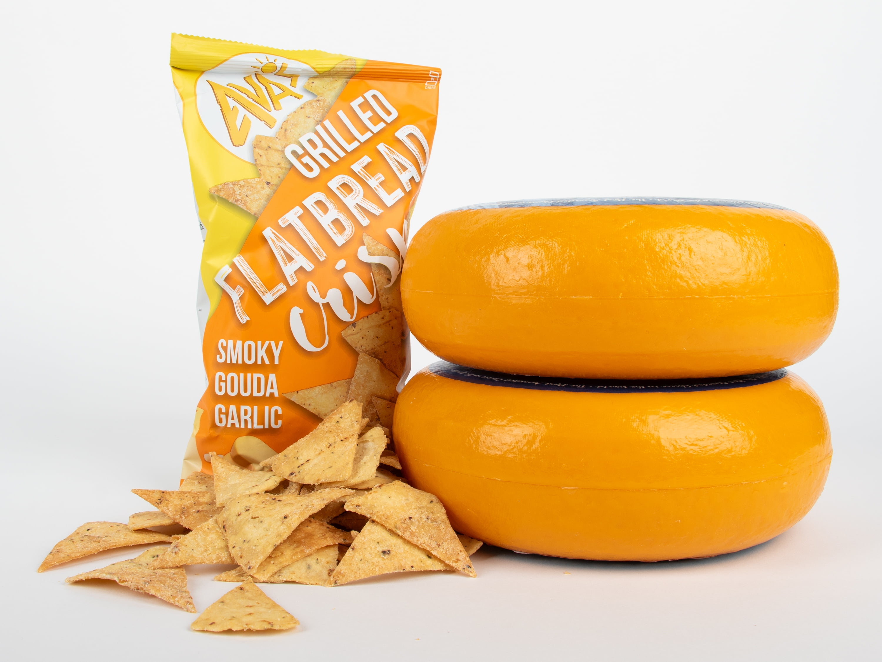 Ava's Smoky Gouda Garlic Grilled Flatbread Crisps, 6.5 OZ , 12 Pack