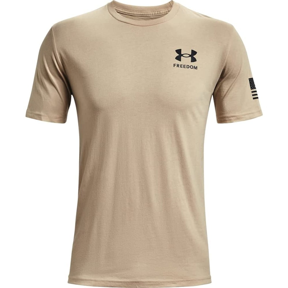 Under Armour Mens UA Freedom Big Flag Logo Short Sleeve Graphic T-Shirt SS Tee 