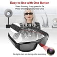 thumbnail image 4 of Limiete Spy Glasses 1080P Recording - 65° POV, Ultra-Light 38.8g Capture Life’s Unscripted Moments for Vloggers, Travel, 4 of 4