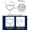 thumbnail image 6 of Leander Initial Necklaces for Women, Birthday Gifts for Wife, 0.285 Carat Moissanite Heart Necklace, 925 Sterling Silver Letter Necklace, Christmas Anniversary Valentine's Day Gifts for Her, 6 of 6