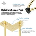 thumbnail image 4 of LAVANE 4 Inch / 10 cm Hairpin Furniture Legs, Set of 4 Heavy Duty Modern Industrial Metal Table legs with Rubber Floor Protectors & Screws for DIY Cabinet Bench Sofa Couch Ottoman&nbsp;Chair Gold, 4 of 6