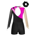 thumbnail image 4 of iiniim Kids Girls Gymnastics Bodysuit with Shorts Set Ballet Dance Leotard Matching Hair Scrunchie Tank Unitards Hot Pink 14, 4 of 7