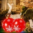 thumbnail image 4 of Bola de Navidad LED luminosa para decoración de interiores y exteriores, globo inflable de juguete, regalo de Navidad, 60cm, 4 of 4