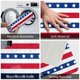 thumbnail image 3 of Balery American Patriotic Stars And Stripes Felpudo de franela, resistente a las manchas y a la decoloración, para uso interior y exterior, fácil de limpiar, 40 x 60 cm, 3 of 7