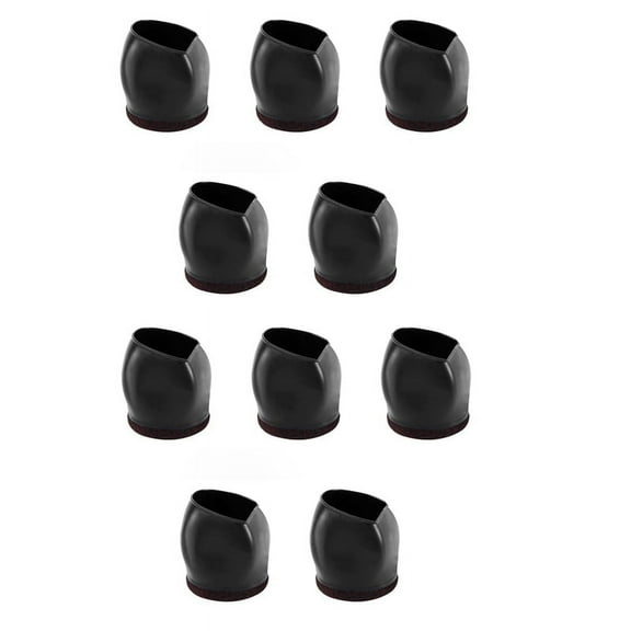 10X Rubber Bed Office Chair Wheel Stopper Furniture Legs Caster Cups Chair Feet Floor Protectors Felt Pads,10 x Chair Wheel Stopper,black
