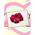 thumbnail image 1 of Anillo para el cabello con forma de intestino grueso y oso rojo rosa, cuerda para el cabello, cuerda para la cabeza de niña dulce, horquilla de verano, accesorios para el cabello, 1 of 6