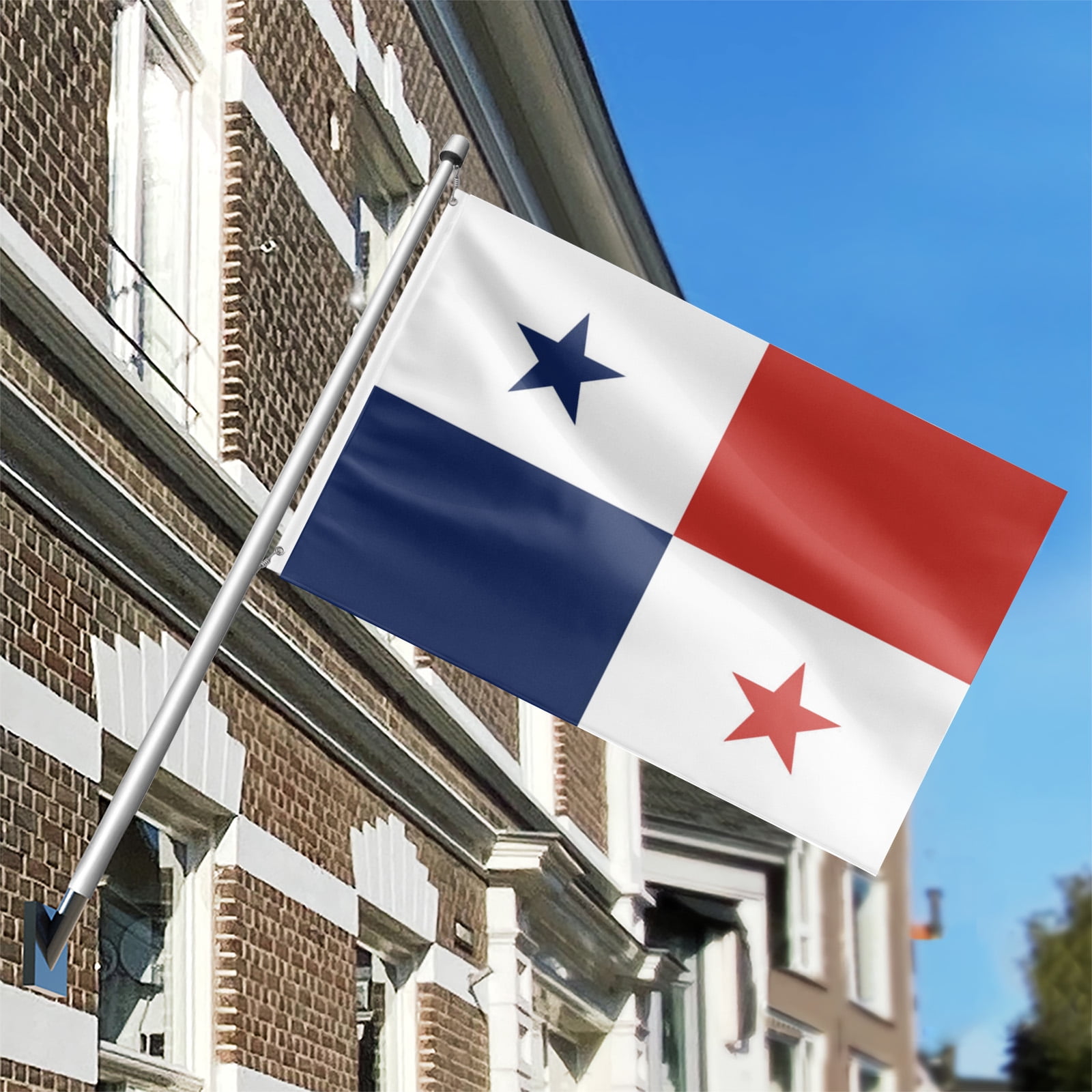 Livetty Double Sided 3 layers Flags 4x6 Ft Panama Flags Banner for Yard Decoration Garden Display For World Soccer Play