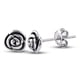 thumbnail image 1 of SilverCloseOut Aretes de Plata de Ley con Forma de Rosa para Mujer para Adolescentes - 7 Mm, 1 of 7