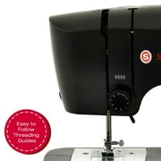 ماكينة خياطة ميكانيكية Singer M1150 مزودة بـ 45 غرزة، وإضاءة Led وفتحة زر بخطوة واحدة | الاختيار الذكي للإهداء (أسود)