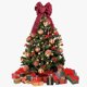 thumbnail image 3 of Naiovety Árbol de Navidad Bowknot Adornos de habitación multiusos Suministros para fiestas Red Plaid Bowknots Decor Props Festival Ornament Kits de decoración para fiestas, 3 of 6