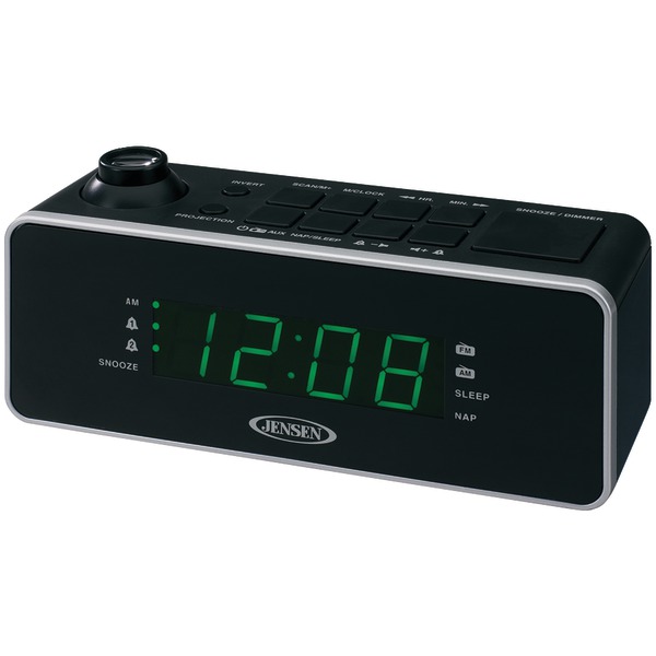JENSEN(R) JCR235 Dual Alarm Projection Clock Radio Walmart Canada