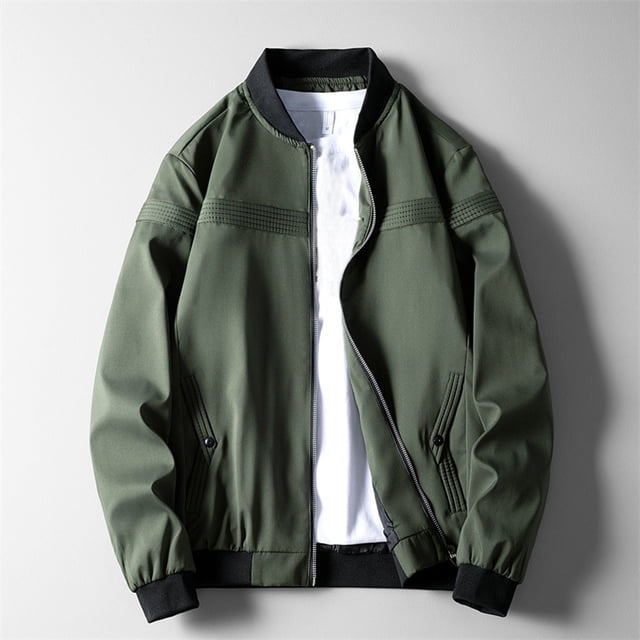 MKLEKYY Veste d'Automne pour Hommes Printemps et Automne 2023 Nouvelle Version Coréenne de la Tendance Veste Décontractée Slim Mode à Fermeture Éclair pour Hommes et Femmes
