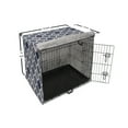thumbnail image 6 of Abstract Dog Crate Cover, Vertical and Horizontal Shapes Stripes and Dots Dashes Mix Pattern, Easy to Use Pet Kennel Cover Small Dogs Puppies Kittens, 7 Sizes, Indigo and White, by Ambesonne, 6 of 6