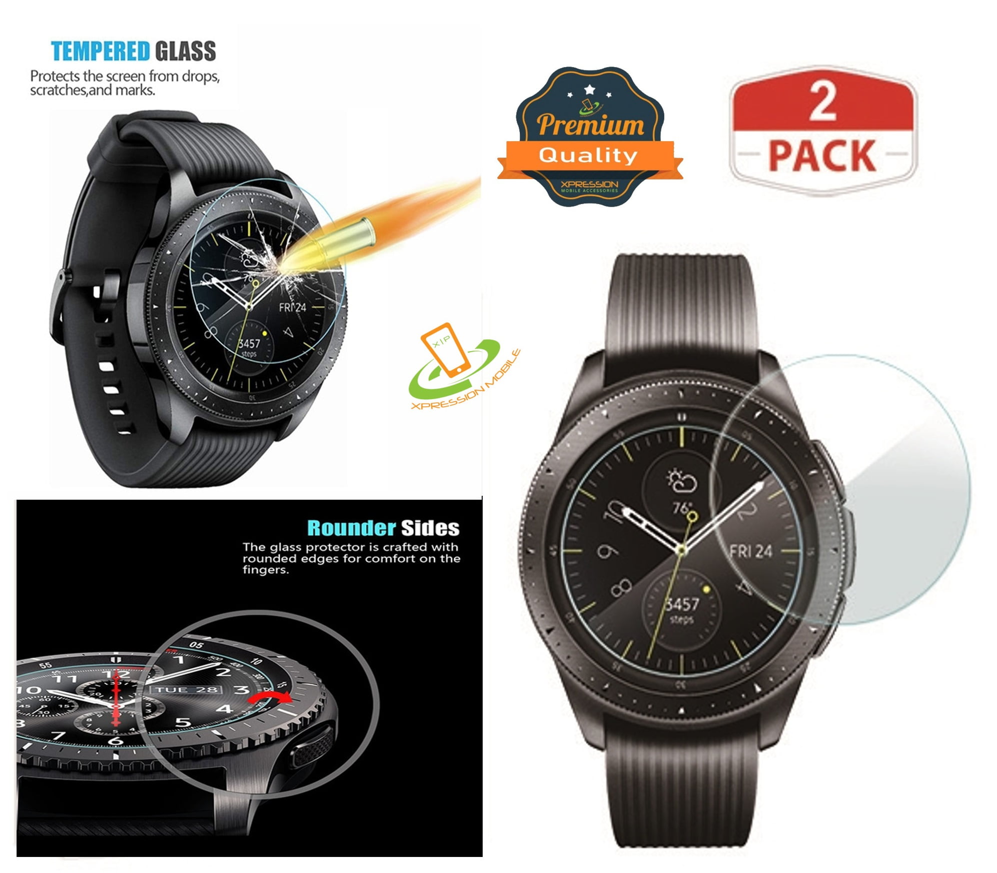 Samsung Galaxy Watch ACTIVE 40mm Screen Protector [2 Pack] Premium
