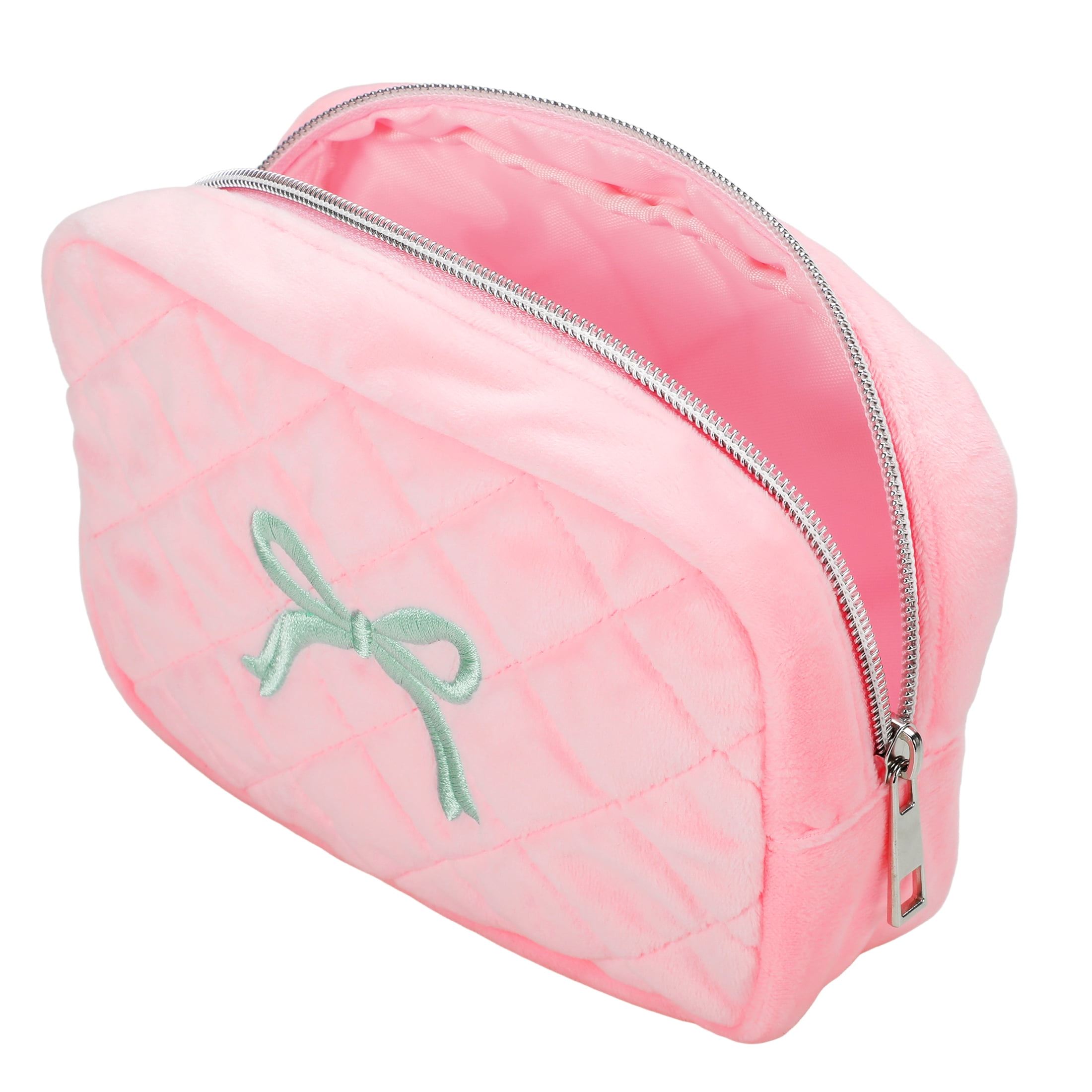 Cosmetic Bag for Travel, Makeup Zipper Pouch for Women, Travel Organizer Bags-Pink