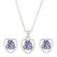 thumbnail image 3 of Fiudx Conjunto de Joyas de Amor, Elegante Collar y Pulsera de Cristal, Pendientes Impresionantes para Mujer, Ligeros y Cómodos de Llevar, Perfectos para Regalar En San Valentín, Una Opción Romántica., 3 of 4