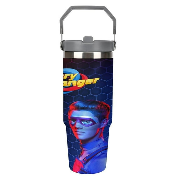 30oz Henry Danger Tumbler with Handle and Straw, Stainless Steel Insulated Coofee Mug Gifts for Women Men