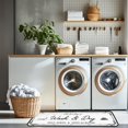 thumbnail image 3 of Laundry Room Rug Runner, 20"x59" Non Slip Laundry Rugs, White Farmhouse Washable Floor Laundry Mats for Laundry Room, Mudroom, Kitchen, Washroom, Bathroom, Hallway Area Rugs Decor, 3 of 7