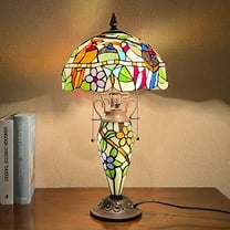 Tiffany Lamp Stained Glass Table Lamp 16x16x24 Inches 3-Light Style ...