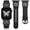 Black/Black, variant on Wearlizer Silicone Watch Band Compatible with Apple Watch Bands Women Celtic Knot Design Adjustable Strap for Series 11/10/9/8/7/6/5/4/3/SE/Ultra 38/40/41/42/44/45/46/49mm