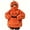 Red, variant on Red Unisex Cosplay Pajamas Polyester Funny Pumpkin Hooded Casual Pajama Set, Oversized Onesie Jumpsuit S