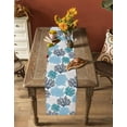 thumbnail image 4 of Navy Blue Coastal Table Runner Turquoise Coral Ocean Modern Sea Tablerunners 13 x 36 Inch, Table Decorations Tabletop Scarf for Summer Gathering Holiday Farmhouse Kitchen Dining Decor, 4 of 6