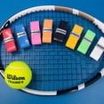 thumbnail image 4 of 1piece Tennis Overgrip Sticky Tennis Racket Badminton Racket Grip Antislip Handle Grip Padel Tennis Grip Sweatband BLACK, 4 of 6
