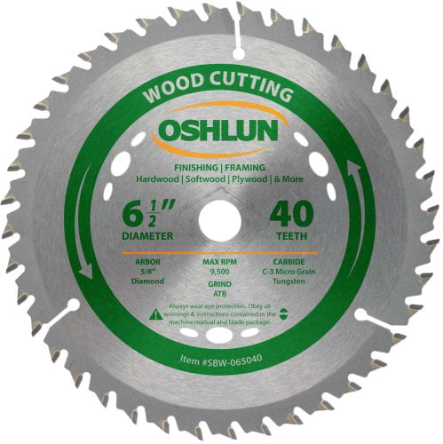 Oshlun SBF-120060 12-Inch 60 Tooth 1" Arbor for Ferrous Steel 