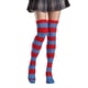thumbnail image 5 of Guardurnaity Paquete de 2 calcetines a rayas de talla grande hasta el muslo Únicos, flexibles, cómodos, fáciles de combinar, de moda, sin medias, rojo azul a rayas 2piezas, 5 of 6