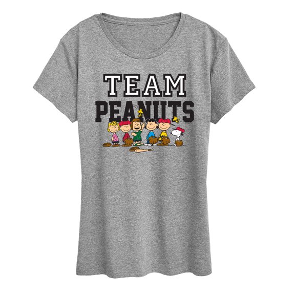 Peanuts - Baseball Team - Women's Short Sleeve Graphic T-Shirt