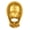 Gold, variant on Unisex Men Women Metallic Latex Full Face Cover Blindfold Mask Hood Shiny Headgear Gold OneSize