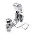 thumbnail image 2 of Pintle Hook Chrome Hitch Towing Heavy Duty 5 TON Car Towbar RV Parts Camper Caravan Motorhome Accessories ,RV Tool, 2 of 6
