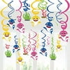 Baby Shark Party Supplies Hanging Decorations - Shark Themed Birthday Party Ceiling Streamers Baby Shower Party Supplies 30Ct